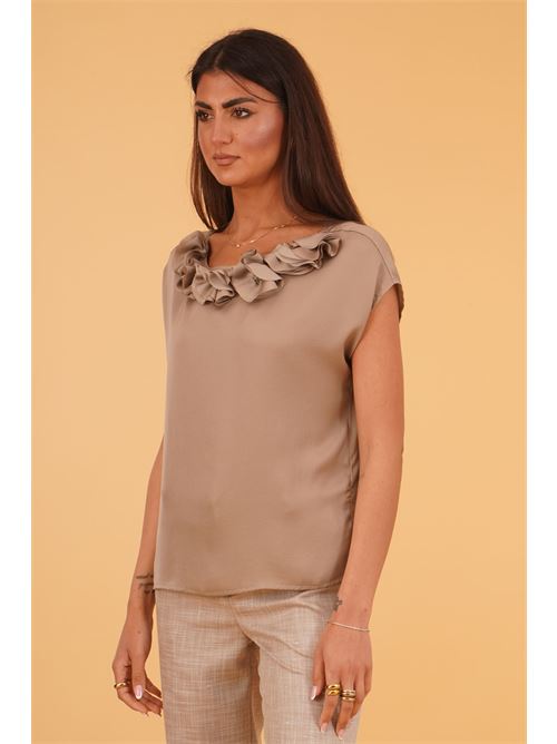 Blusa con fiori luckylu Milano | BL42RUDOVE